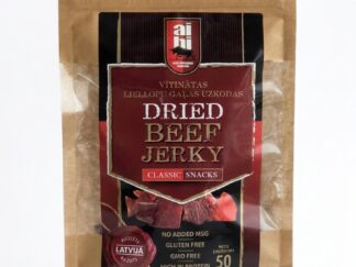 Beef jerky vītinātas liellopu gaļas uzkodas 50g